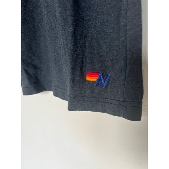 Aviator Nation Smiley 2 Crew Charcoal Tee Sz XS - Picture 5 of 7